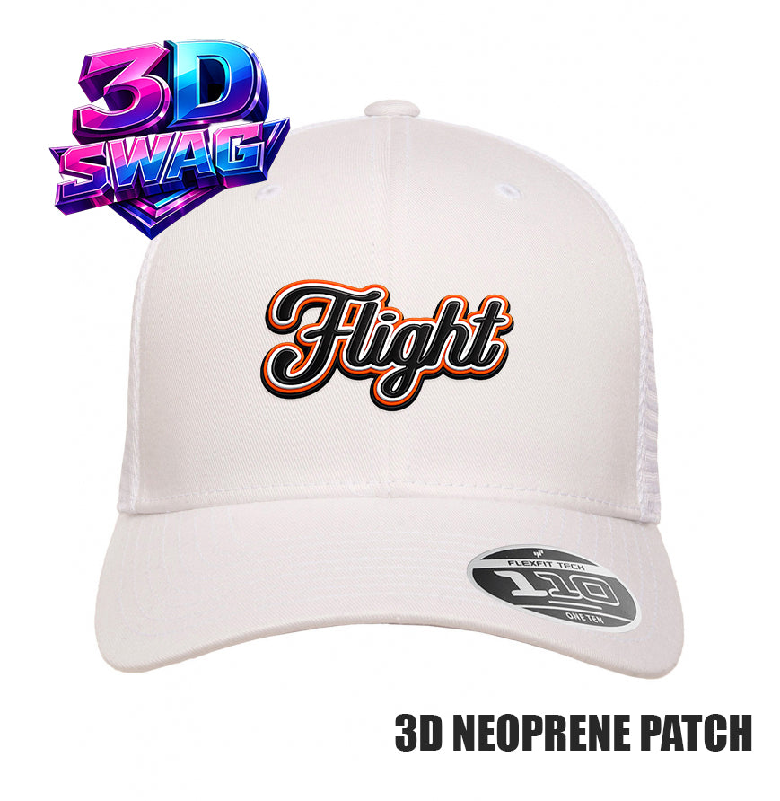 FCF FLIGHT - 3D PATCH TEAM HATS - Flexfit 110M Mesh Hat