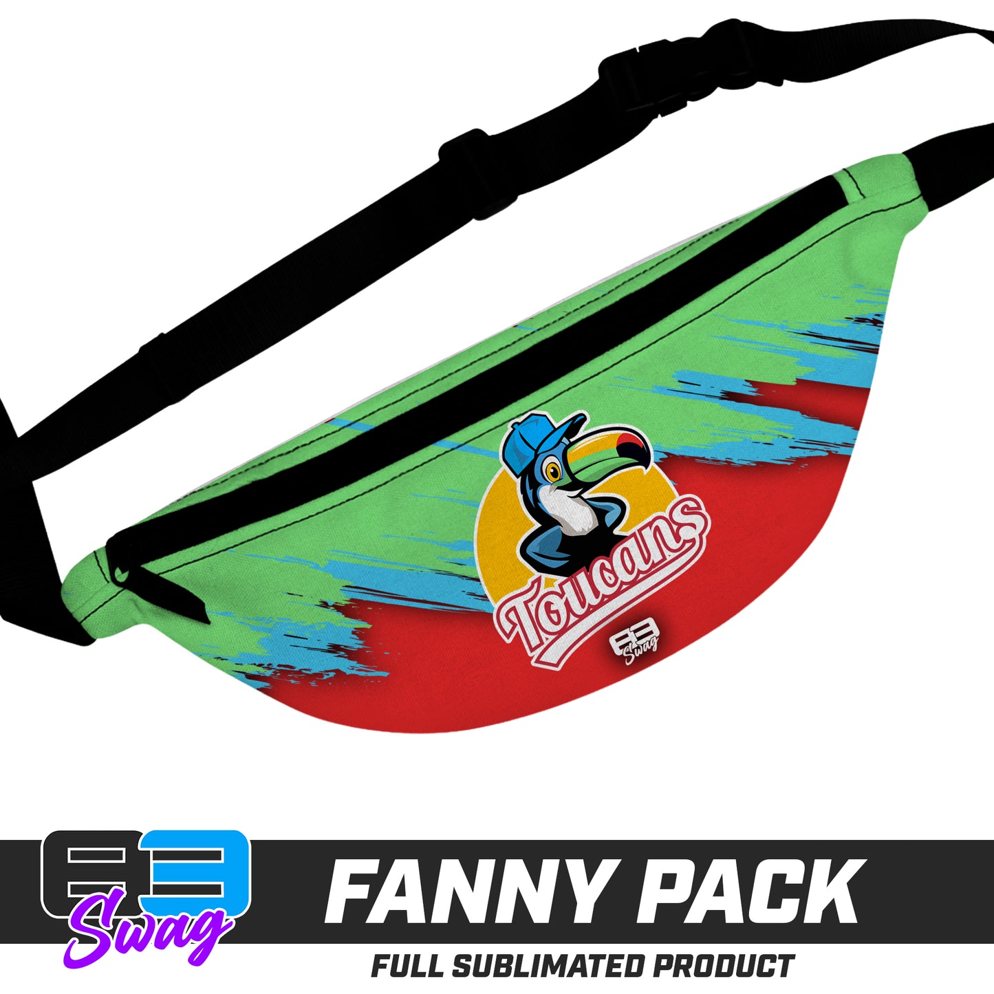 Custom Fanny Pack - Toucans Baseball LV