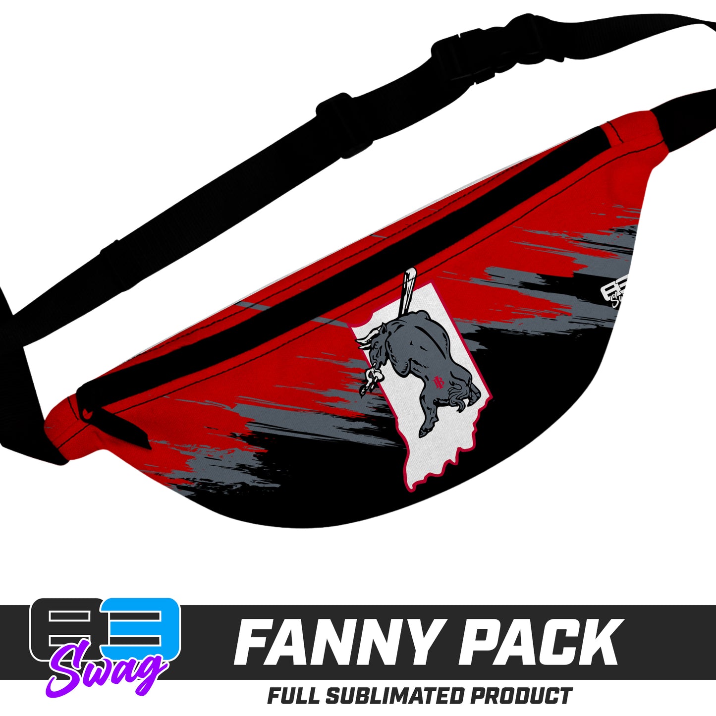 Custom Fanny Pack - Indiana Bulls Baseball