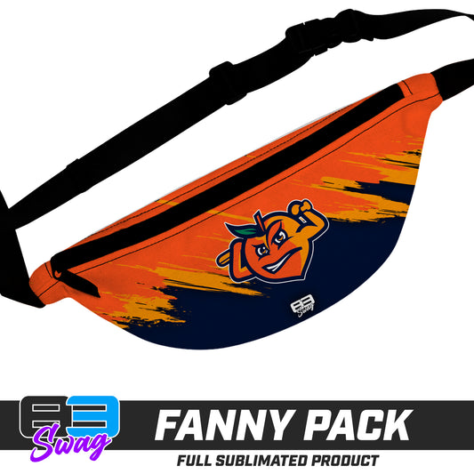 Custom Fanny Pack - Peach Clobbers Baseball