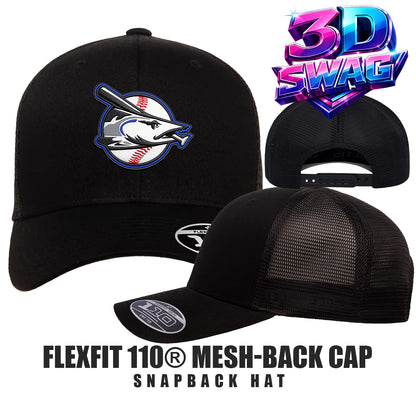 Jax Beach Baseball - Flexfit 110M Adult 110reg Mesh Cap
