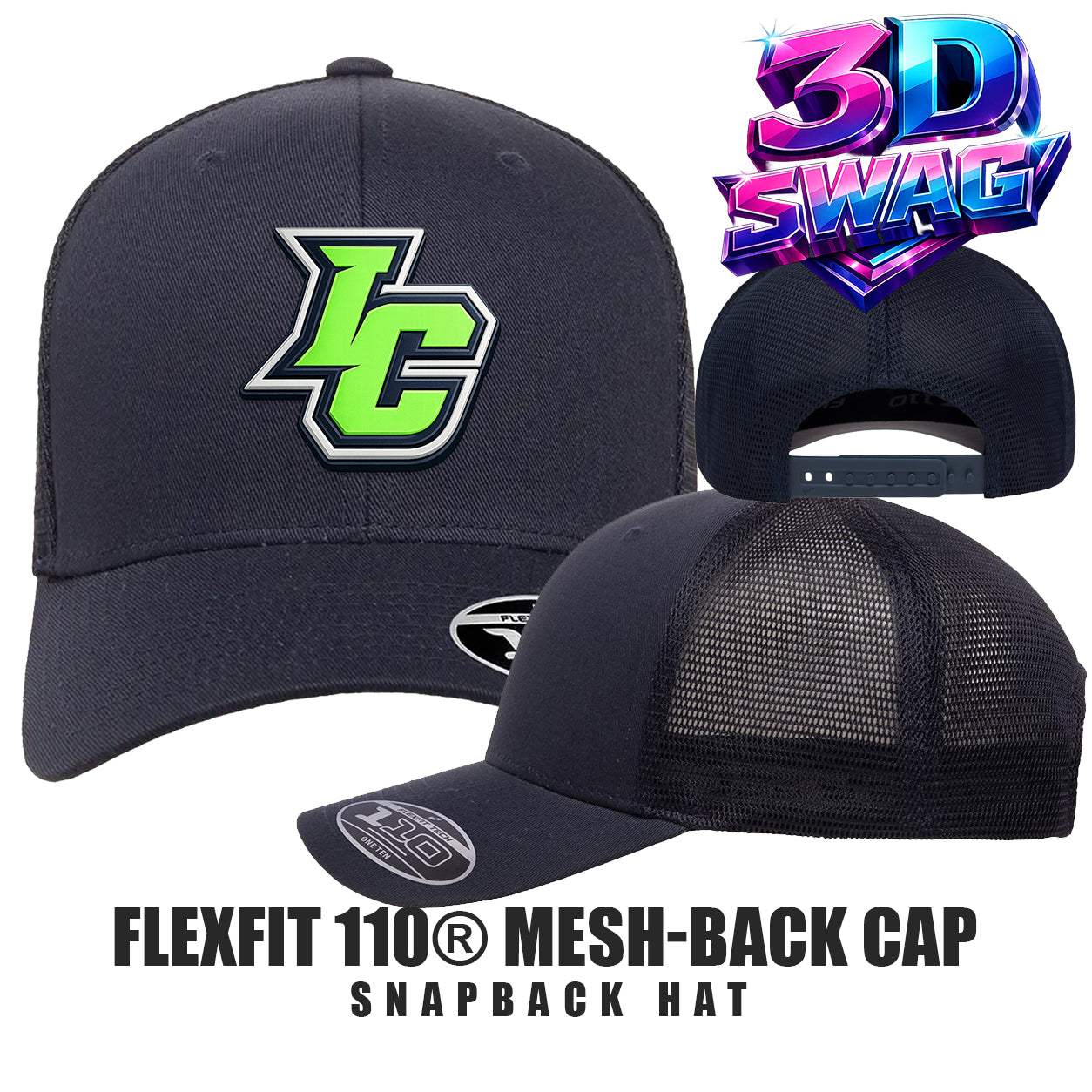 Indy Clutch Baseball - Flexfit 110M Adult 110reg Mesh Cap
