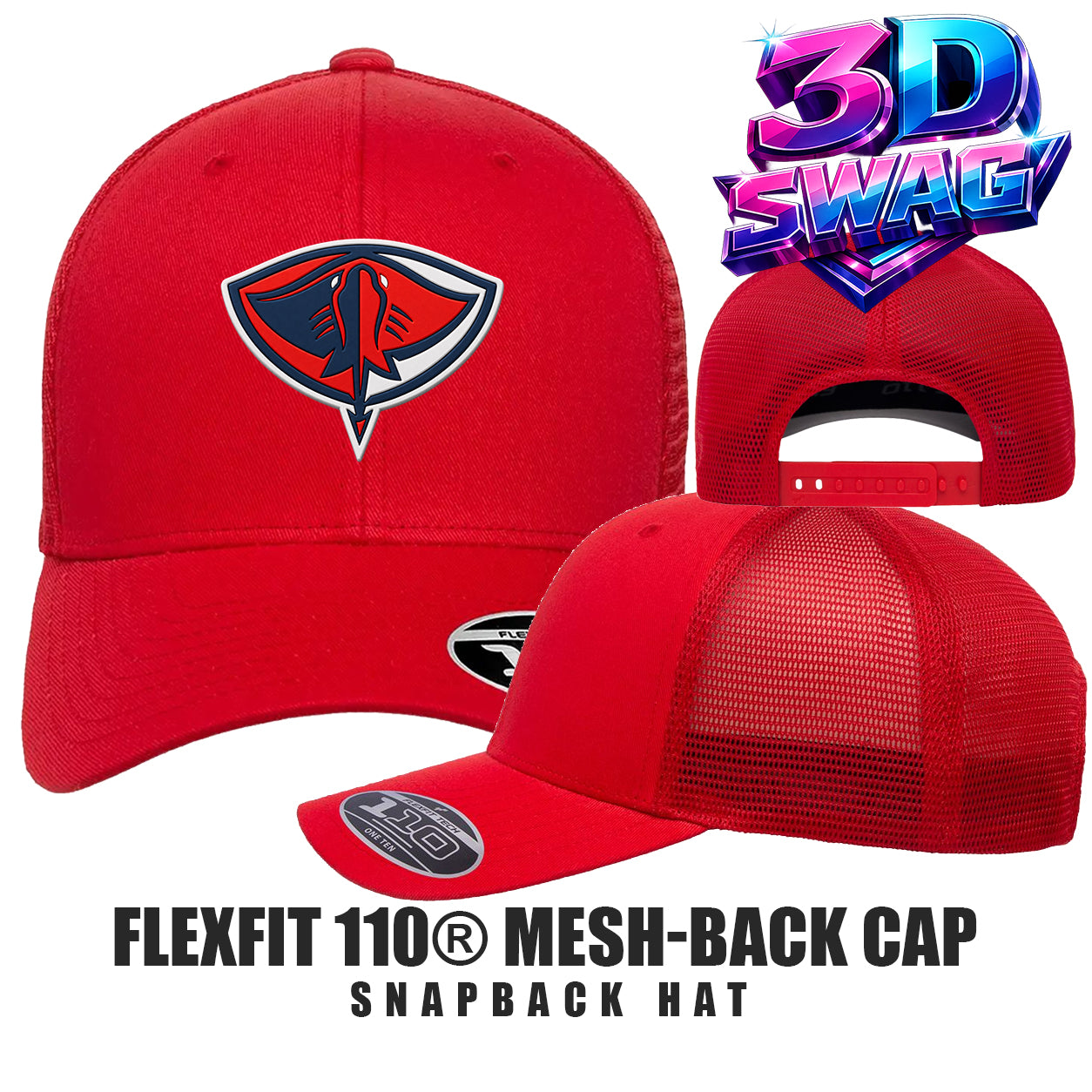 Pasco Stingers Baseball - Flexfit 110M Adult 110reg Mesh Cap