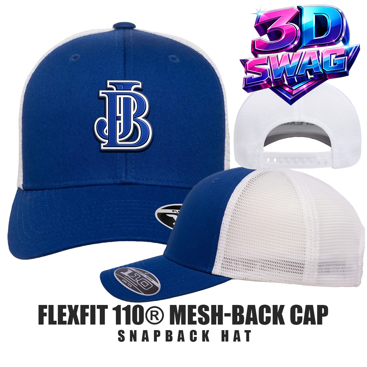 Jax Beach Baseball - Flexfit 110M Adult 110reg Mesh Cap