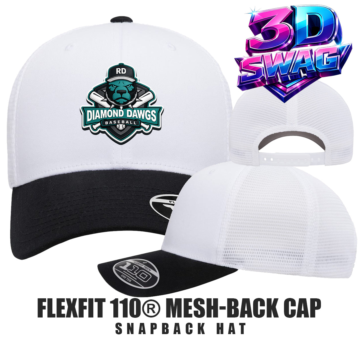 DIAMOND DAWGS - Flexfit 110M Adult 110reg Mesh Cap