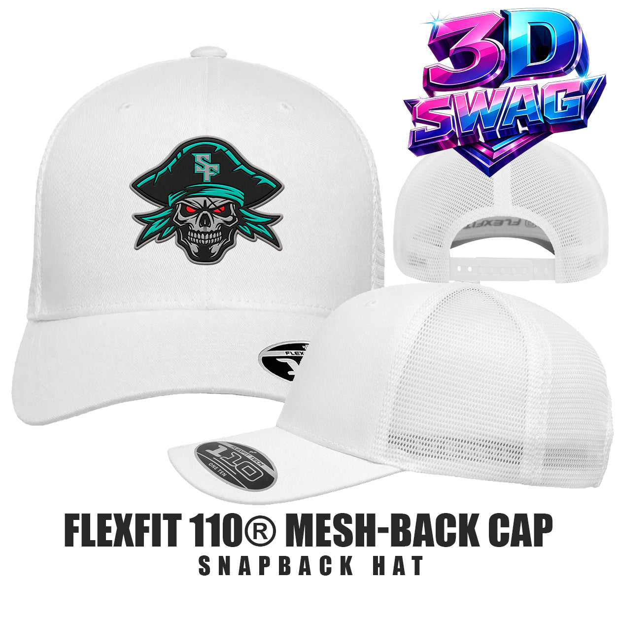 South Florida Pirates - Flexfit 110M Adult 110reg Mesh Cap