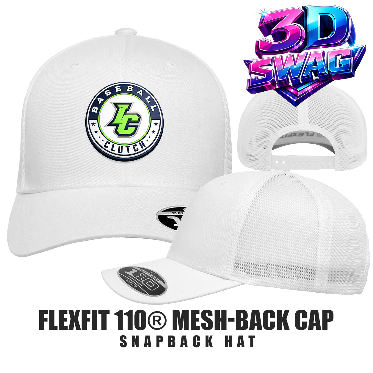 Indy Clutch Baseball - Flexfit 110M Adult 110reg Mesh Cap