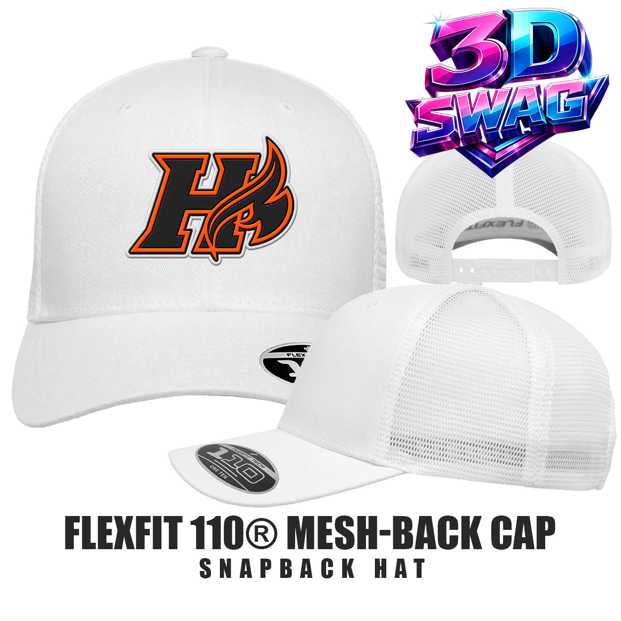 Harrisburg Heat Softball - Flexfit 110M Adult 110reg Mesh Cap