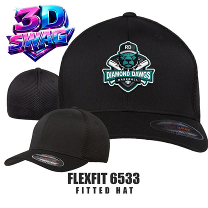 DIAMOND DAWGS - Flexfit 6533 Adult Ultrafibre and Airmesh Cap