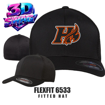 Harrisburg Heat Softball - Flexfit 6533 Adult Ultrafibre and Airmesh Cap
