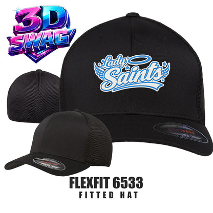 Lady Saints Softball - Flexfit 6533 Adult Ultrafibre and Airmesh Cap