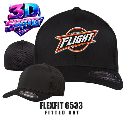 FCF Flight Baseball - Flexfit 6533 Adult Ultrafibre and Airmesh Cap