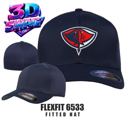 Pasco Stingers Baseball - Flexfit 6533 Adult Ultrafibre and Airmesh Cap