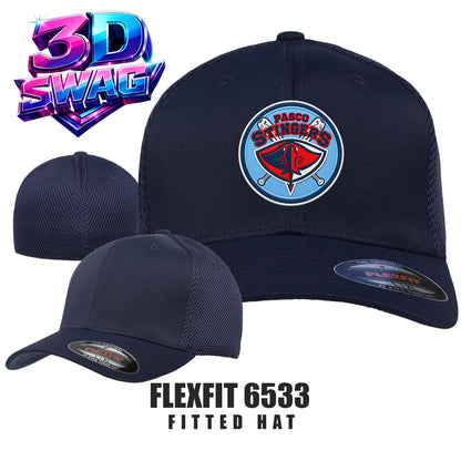 Pasco Stingers Baseball - Flexfit 6533 Adult Ultrafibre and Airmesh Cap