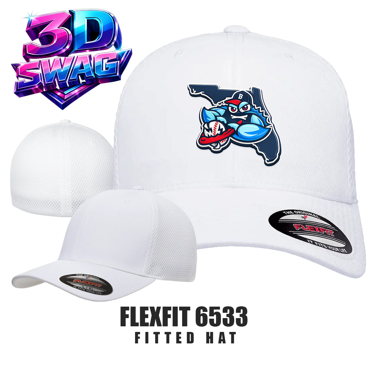 BLUECLAWS - Flexfit 6533 Adult Ultrafibre and Airmesh Cap