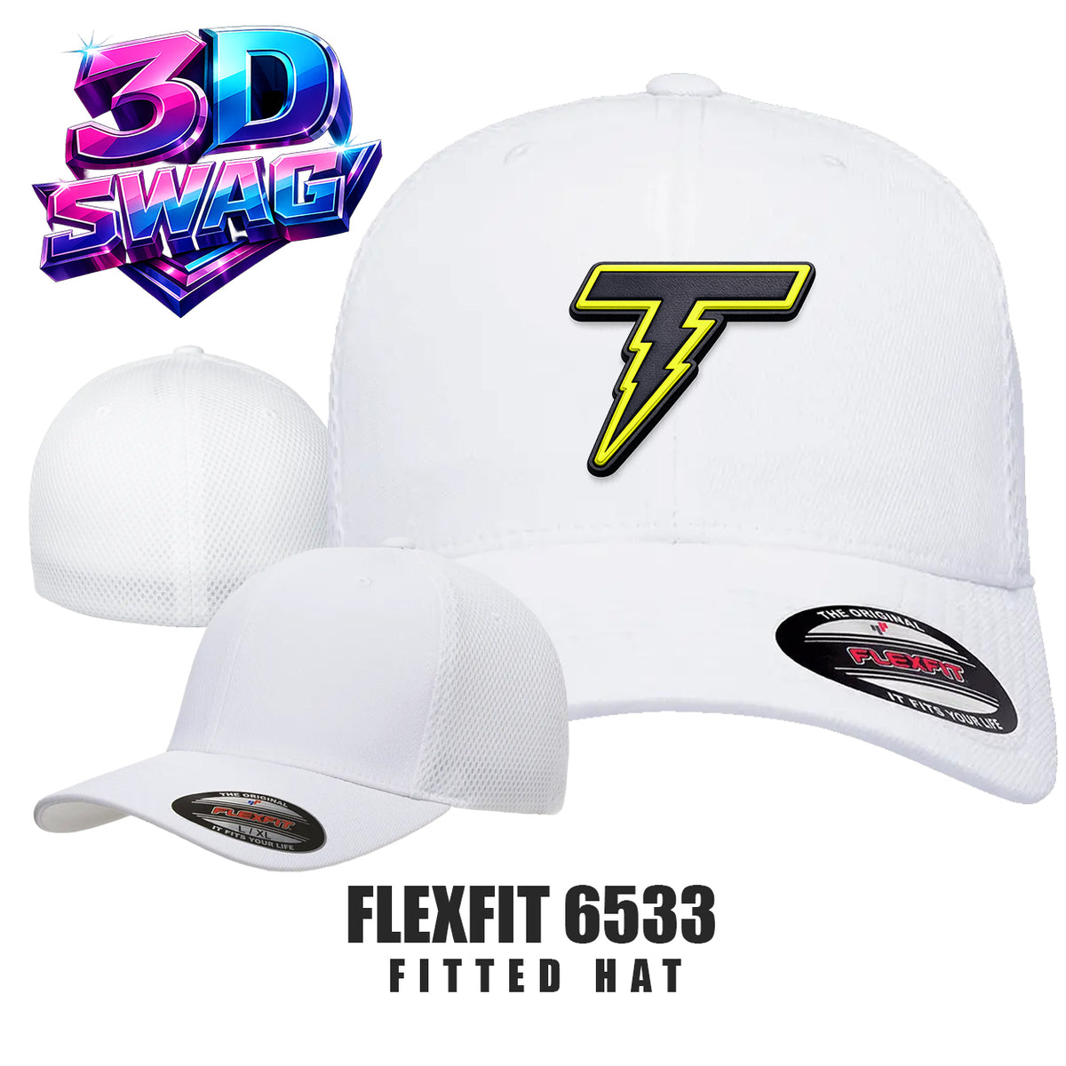 THUNDER - Flexfit 6533 Adult Ultrafibre and Airmesh Cap