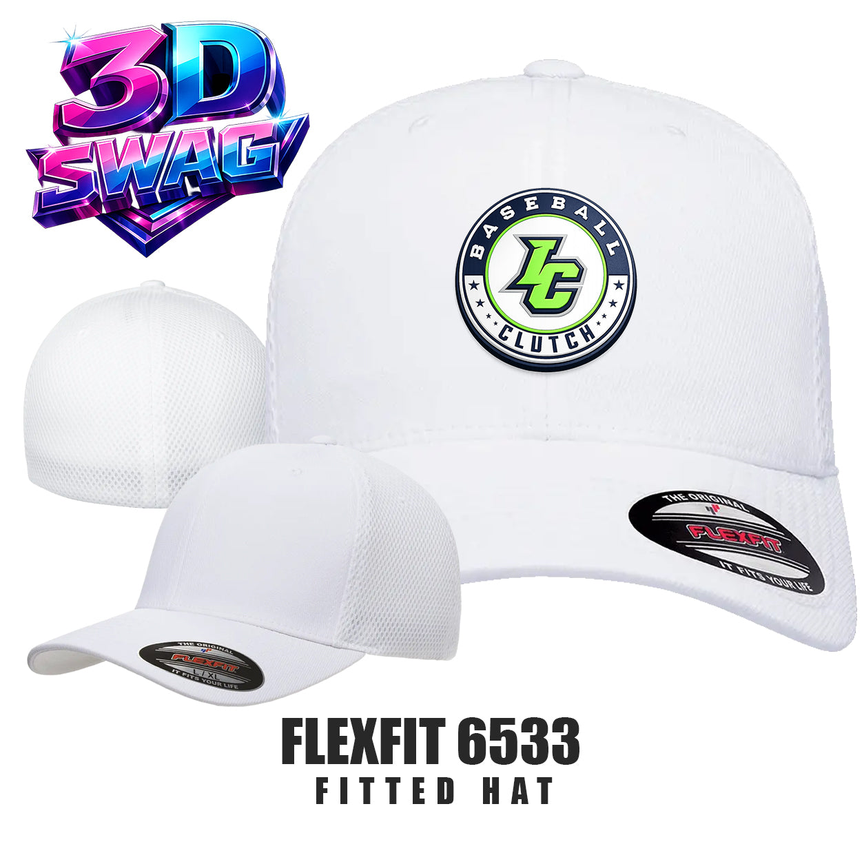 Indy Clutch Baseball - Flexfit 6533 Adult Ultrafibre and Airmesh Cap