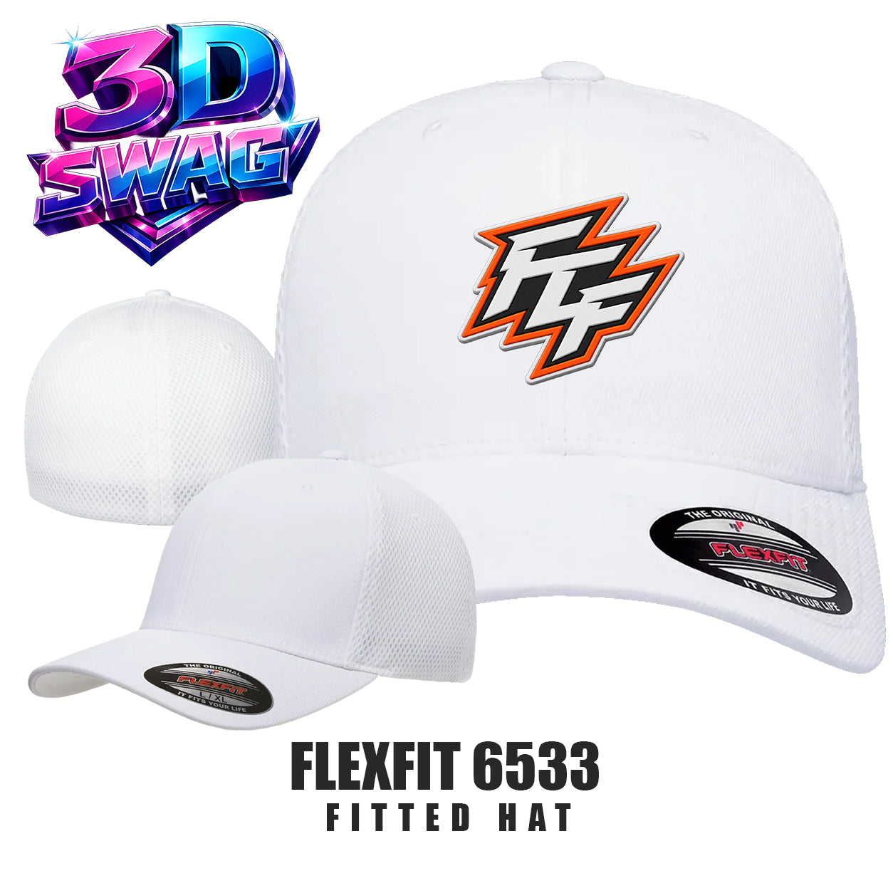 FCF Flight Baseball - Flexfit 6533 Adult Ultrafibre and Airmesh Cap