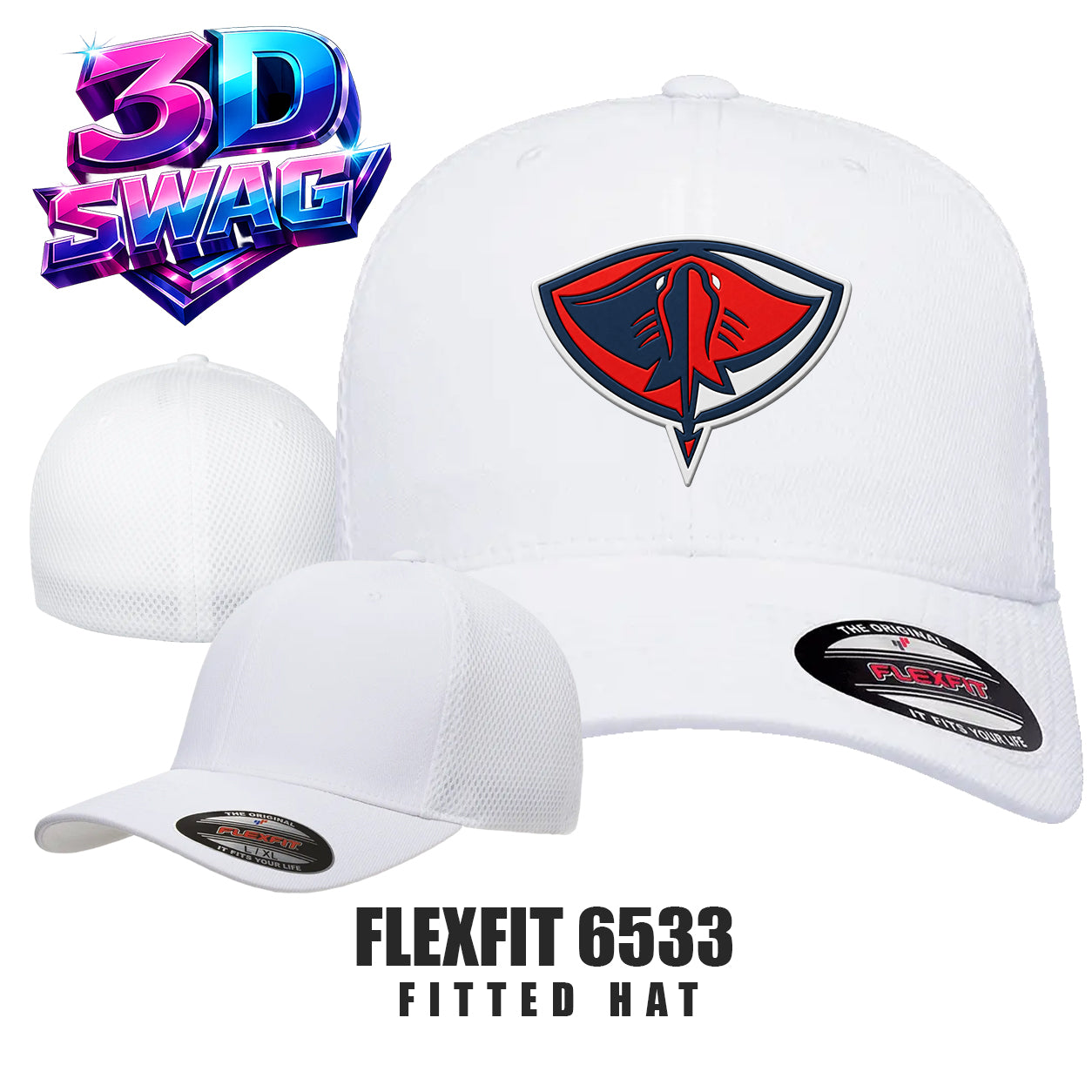 Pasco Stingers Baseball - Flexfit 6533 Adult Ultrafibre and Airmesh Cap