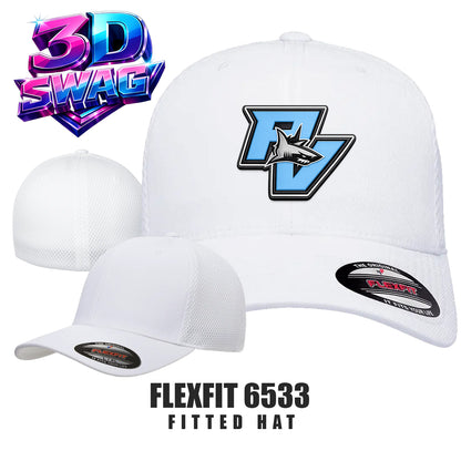 PV SHARKS - Flexfit 6533 Adult Ultrafibre and Airmesh Cap