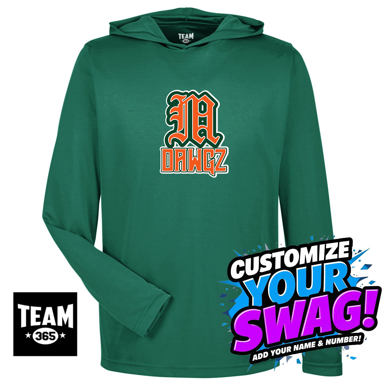 Team 365 Youth & Men's Zone Performance Hoodie - Miami Metro Dawgz