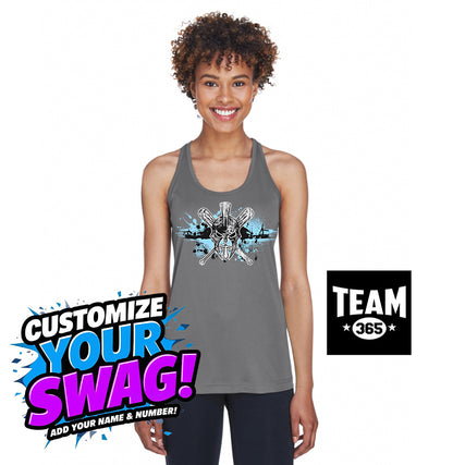 Team 365 TT11WRC Women's Zone Performance Racerback Tank - St. Johns Titans Baseball