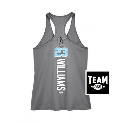 Team 365 TT11WRC Women's Zone Performance Racerback Tank - St. Johns Titans Baseball