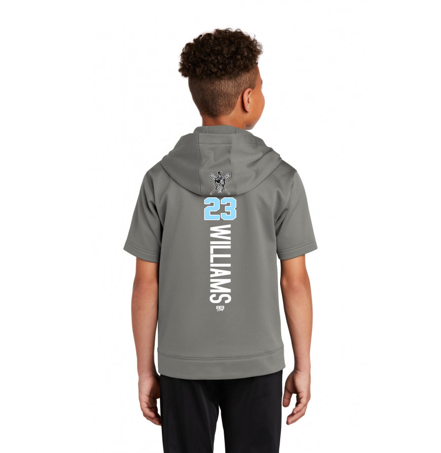 Sport-Tek Youth Sport-Wick Fleece Short Sleeve Hooded Pullover YST251 - St. Johns Titans Baseball