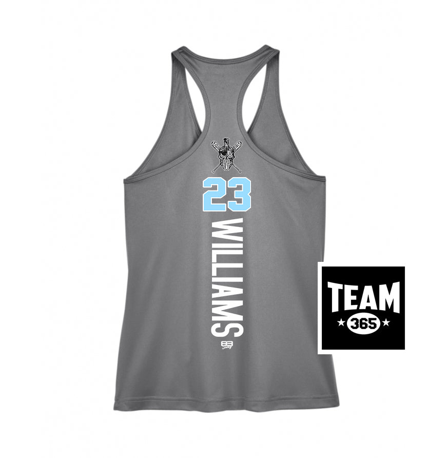 Team 365 TT11WRC Women's Zone Performance Racerback Tank - St. Johns Titans Baseball