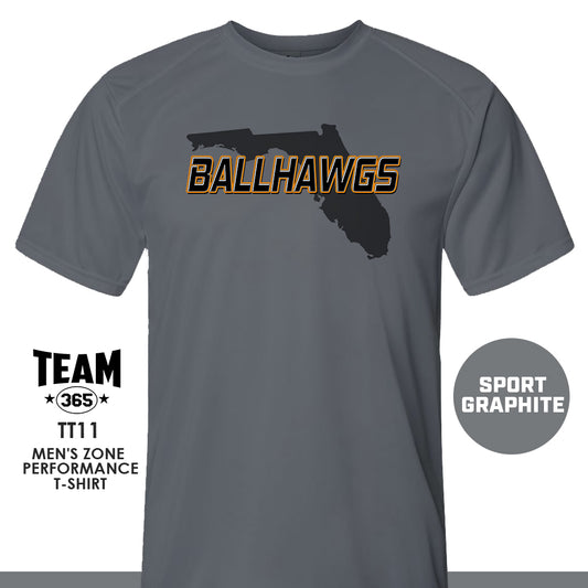 Ball Hawgs - LOGO 3 - Crew - Performance T-Shirt