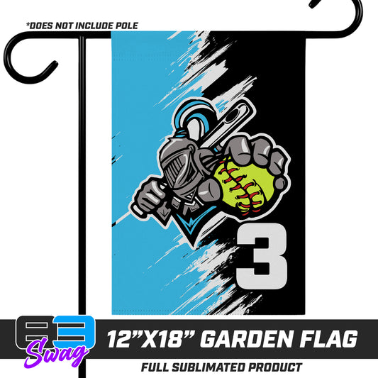 12"x18" Garden Flag - Knights Softball