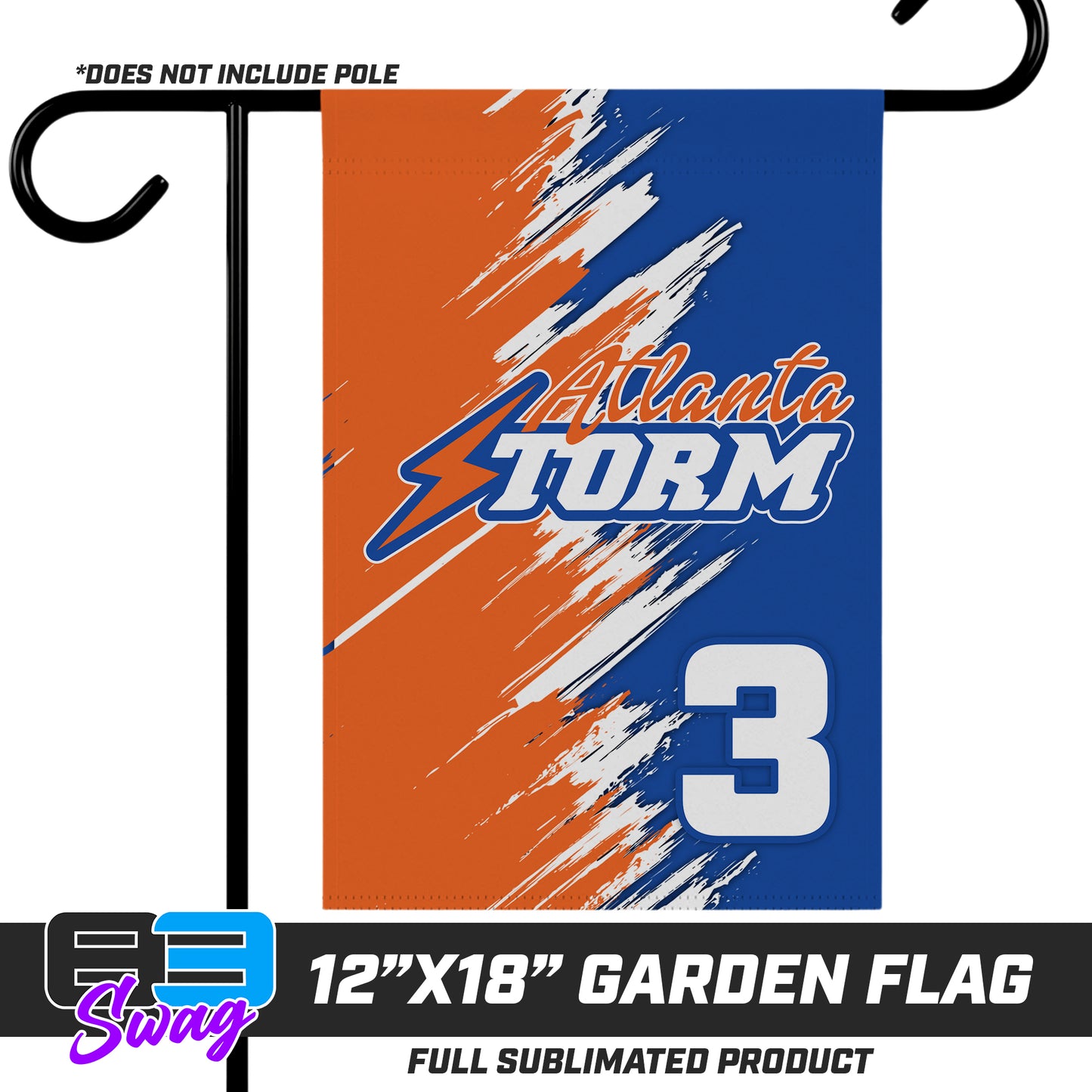 12"x18" Garden Flag - Atlanta Storm