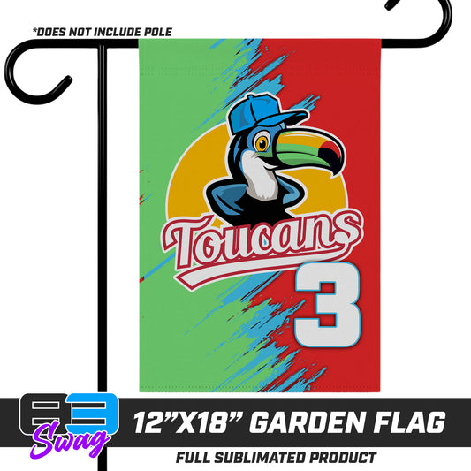 12"x18" Garden Flag - Toucans Baseball LV