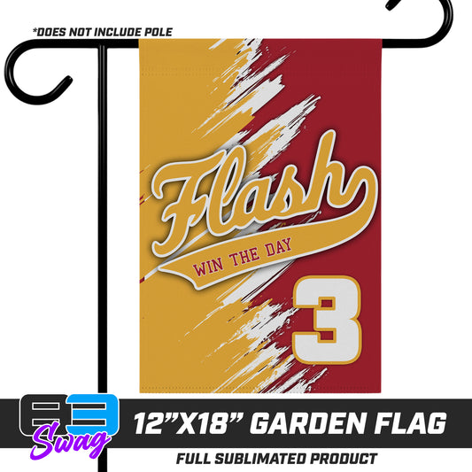 12"x18" Garden Flag - Flash Baseball