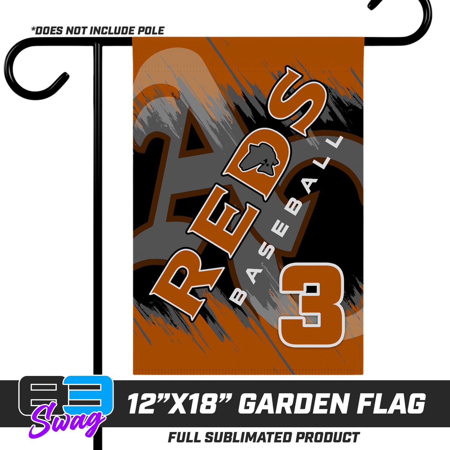 12"x18" Garden Flag - ANCIENT CITY REDS