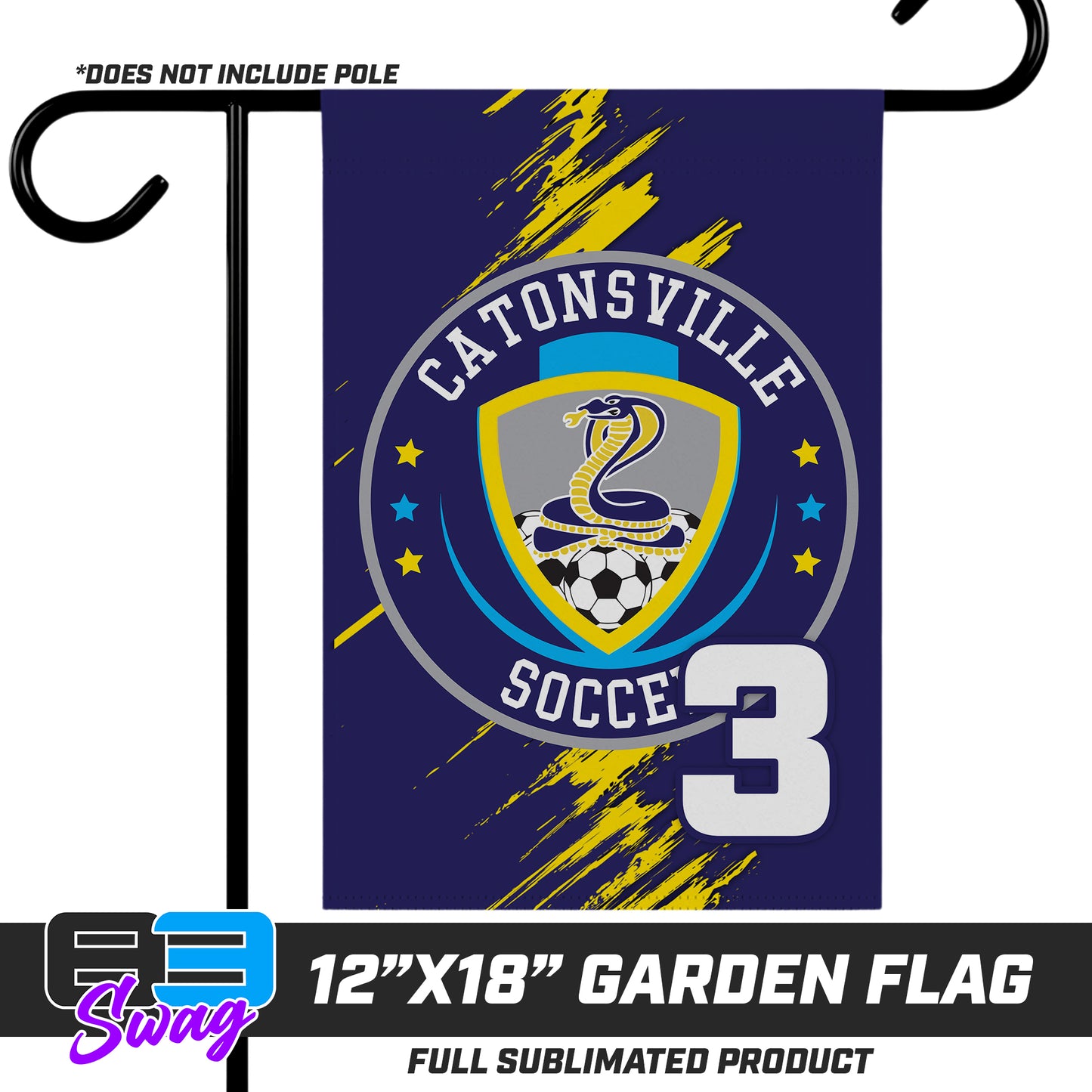 12"x18" Garden Flag - Catonsville Cobras Soccer