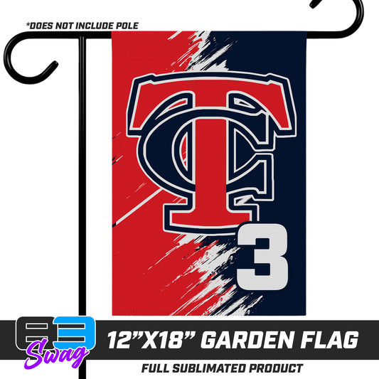 12"x18" Garden Flag - Town N Country Baseball