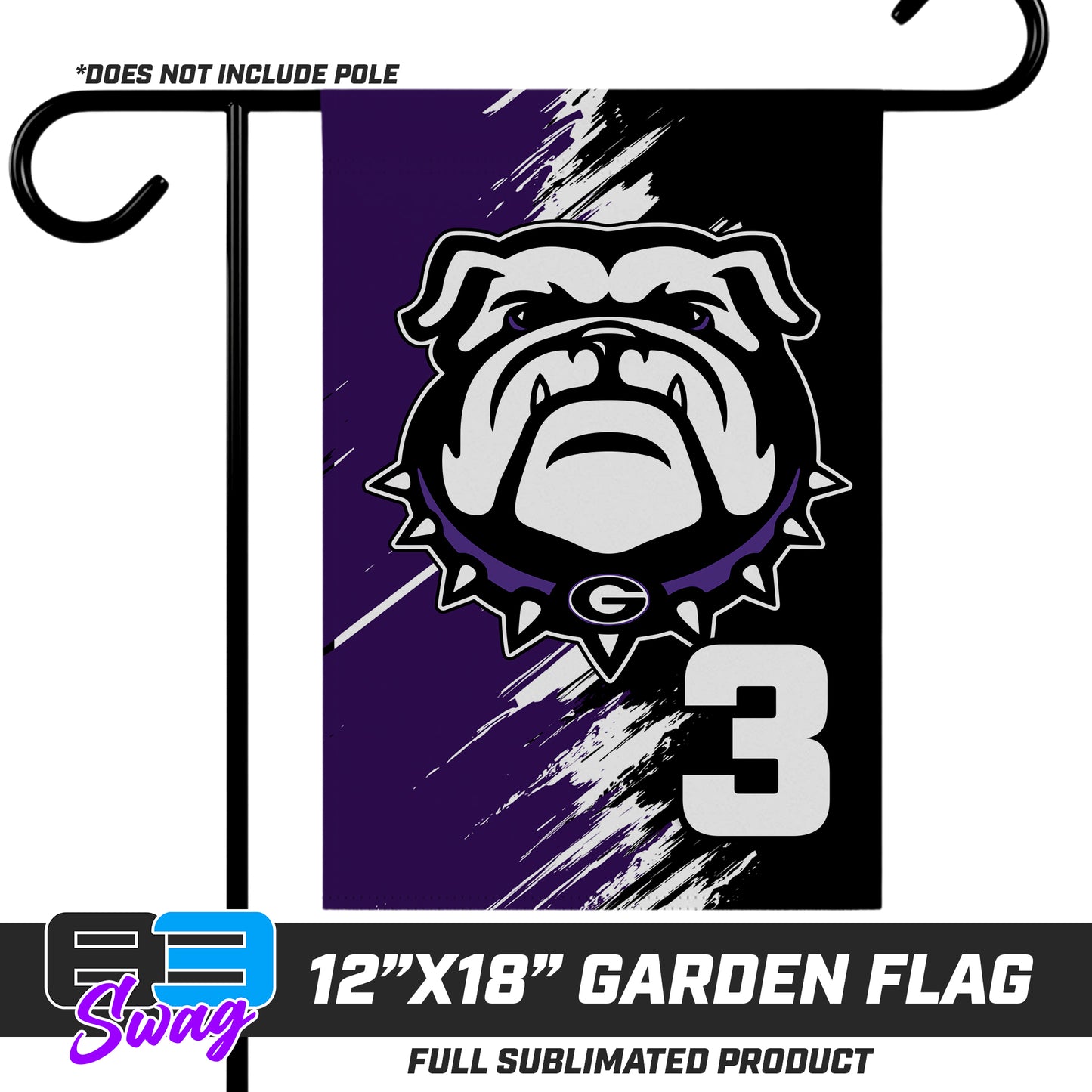 12"x18" Garden Flag - Geraldine Bulldogs Football