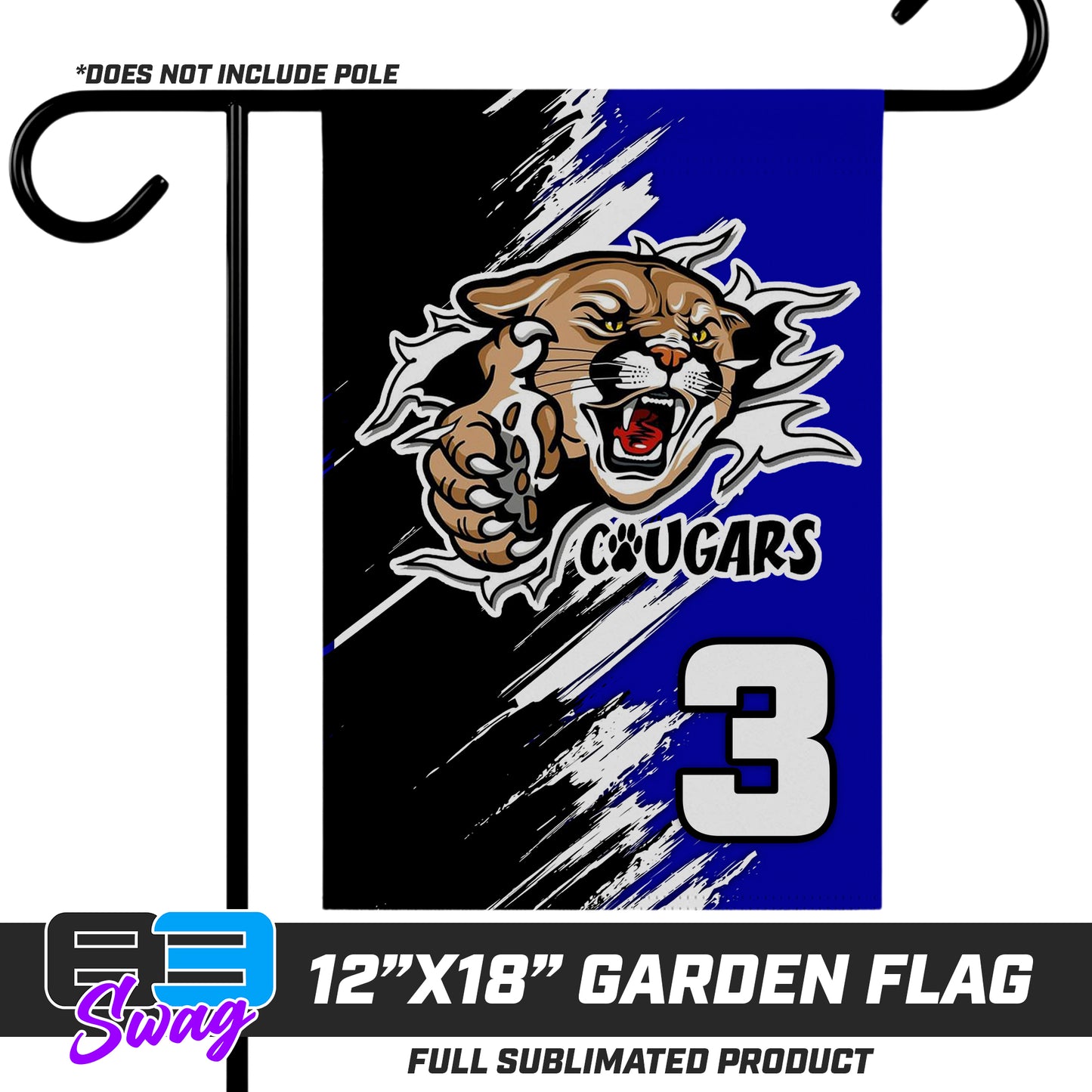 12"x18" Garden Flag - North Caroline Cougars Football