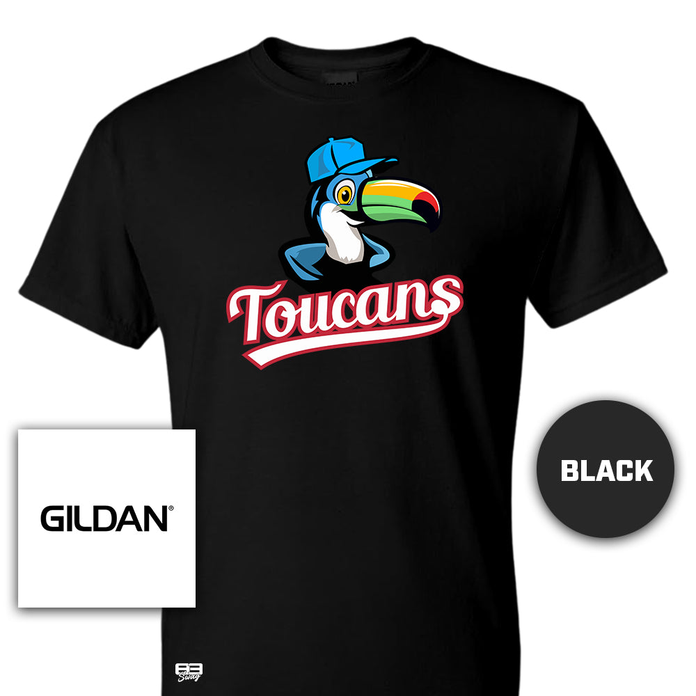 Gildan Youth & Adult 5.5 oz, 50-50 T-Shirt - Toucans Baseball LV