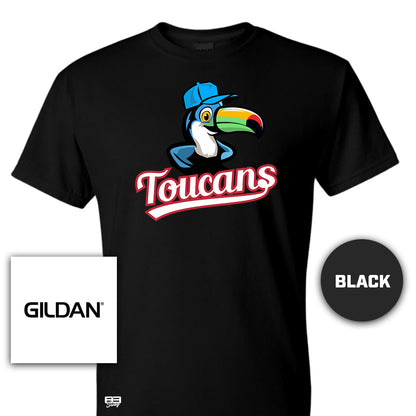 Gildan Youth & Adult 5.5 oz, 50-50 T-Shirt - Toucans Baseball LV