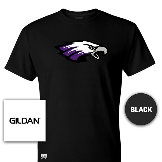 Gildan Youth & Adult 5.5 oz, 50-50 T-Shirt - Bellmawr Purple Eagles