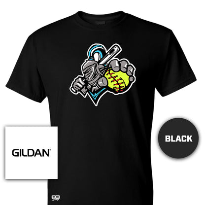 Gildan Youth & Adult 5.5 oz, 50-50 T-Shirt - Knights Softball