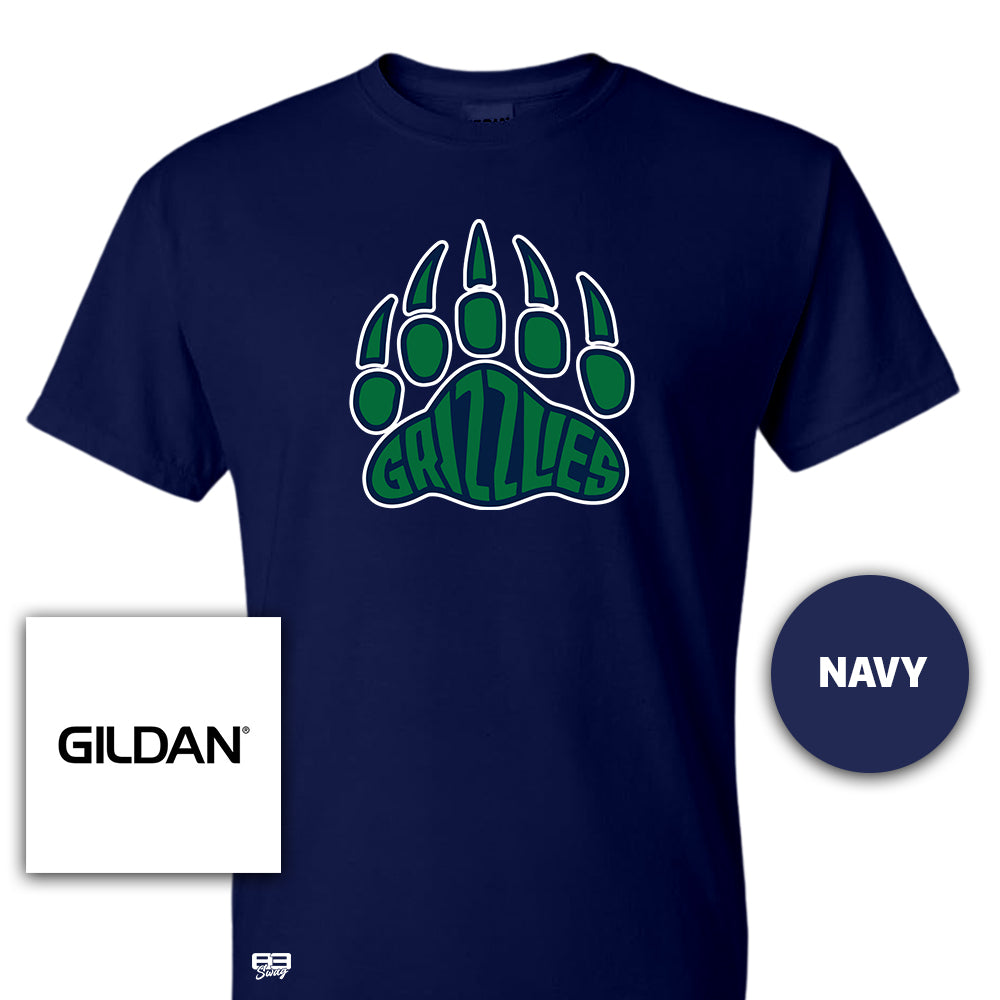 Gildan Youth & Adult 5.5 oz, 50-50 T-Shirt - Creekview Grizzlies V2