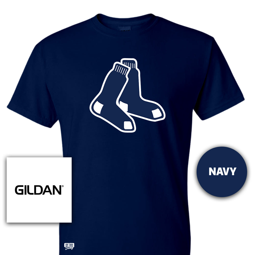 Gildan Youth & Adult 5.5 oz, 50-50 T-Shirt - Blue Sox