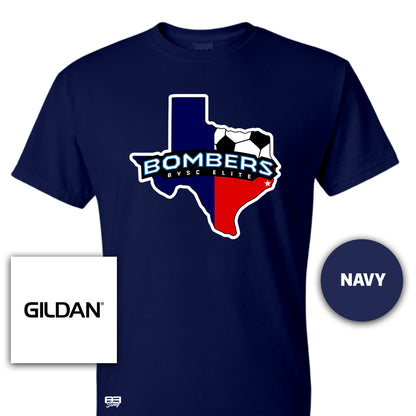 Gildan Youth & Adult 5.5 oz, 50-50 T-Shirt - BYSC Bombers Soccer