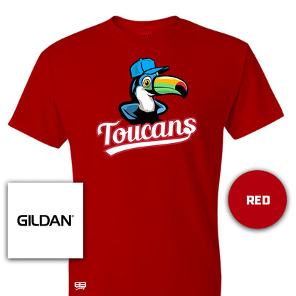 Gildan Youth & Adult 5.5 oz, 50-50 T-Shirt - Toucans Baseball LV