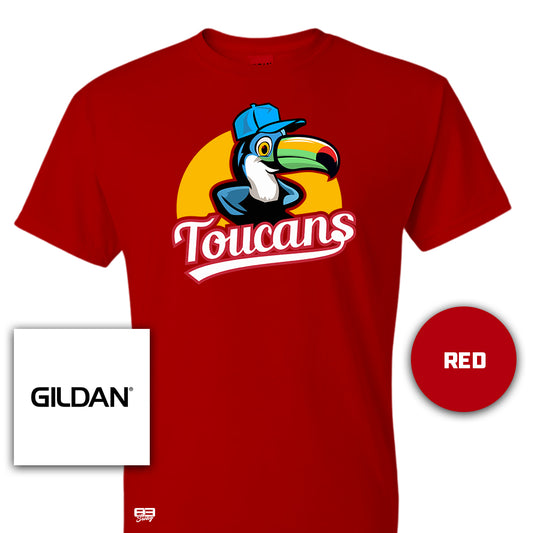 Gildan Youth & Adult 5.5 oz, 50-50 T-Shirt - Toucans Baseball LV 2