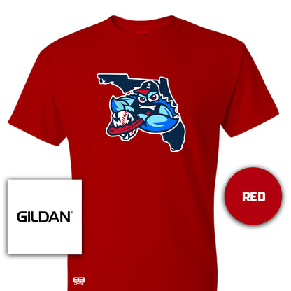 Gildan Youth & Adult 5.5 oz, 50-50 T-Shirt - FCA Blueclaws Baseball