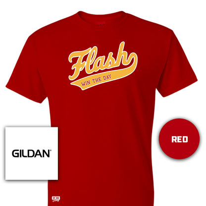 Gildan Youth & Adult 5.5 oz, 50-50 T-Shirt - Flash Baseball